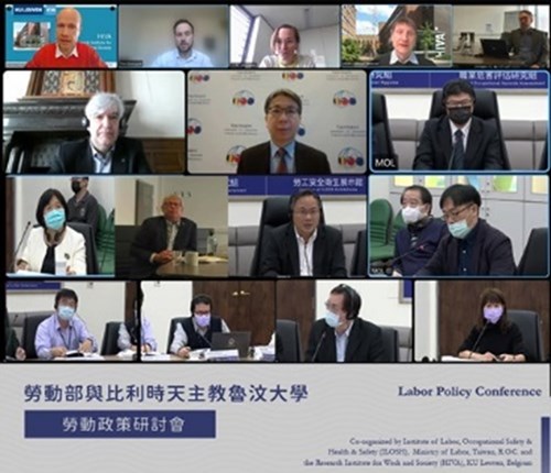 Belgium KU Leuven and Taiwan ILOSH, The 1st Labor Policy and Occupational Safety and Health Conference on March 24, 2022