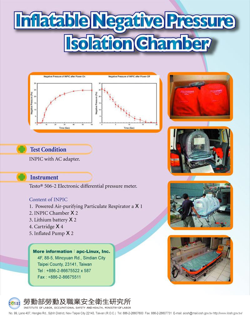 Inflatable Negative Pressure Isolation Chamber